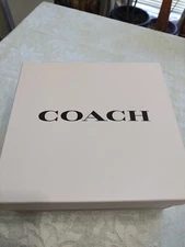 Lot Of 2 Coach New York Gift Box Empty Light Pink Box 9" X 9" X4". New