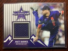 2021 Topps Update Matt Barnes All-Star Game Jersey Relics Red Sox