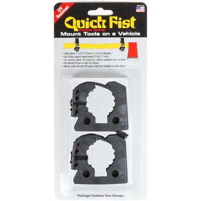 END OF ROAD Original Quick Fist Clamp 1 to 2.25 Inch Diameter 2 Pack