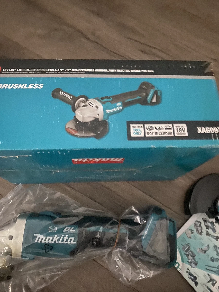 Makita XAG09Z 18V LXT Lithium-Ion Brushless Cordless 4-1/2/5 Cut-Off/Angle Grinder, Tool Only