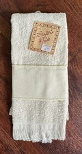 CRAFTER'S PRIDE 11"x18" Cross Stitch Fingertip Towel IVORY - 14 ct 100% cotton
