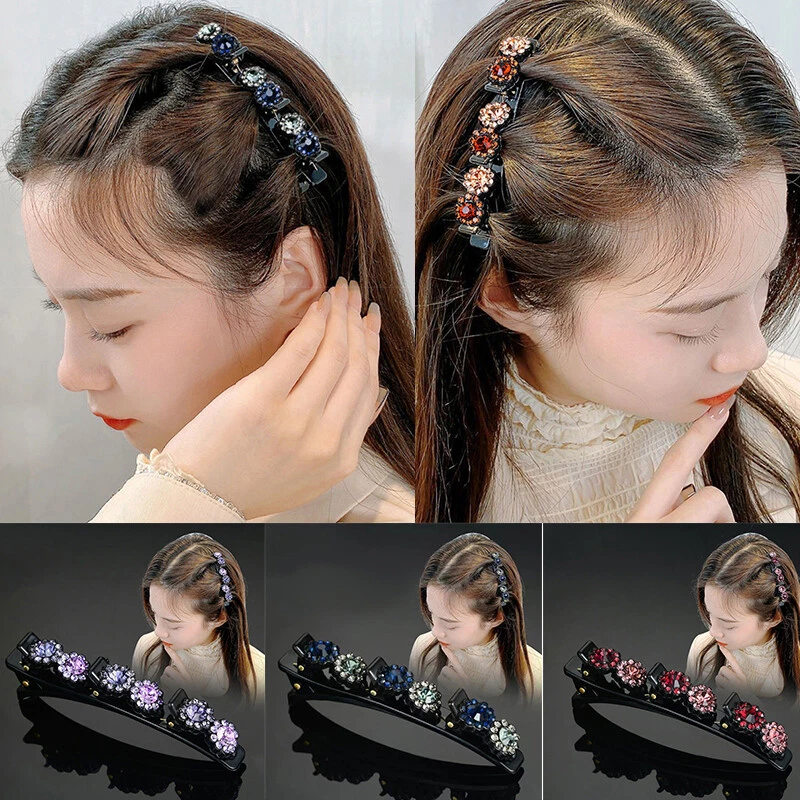 Double bangs hairstyle hairpin deals