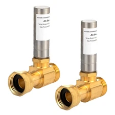 2 Pieces Water Hammer Arrestor 3/4" Female Thread x 3/4" Male Thread Brass