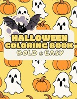 Malbuch Halloween FüR Kinder & Erwachsene, Einfache Designs Zum Ausmalen