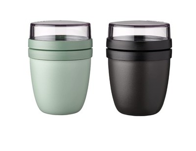 Mepal Lunchpot Ellipse Müslibecher to go 500ml Nordic Sage Nordic Black