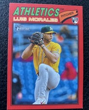 2026 TOPPS HERITAGE - LUIS MORALES RC #67 - RED BORDER - ATHLETICS ROOKIE