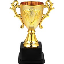Plastic Gold Trophy Cup First Place Winner Award Prize Sports Kids Parties