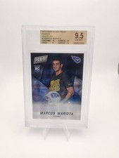 2015 Panini Black Friday Marcus Mariota Holo Plaid Rookies 1/1 BGS 9.5