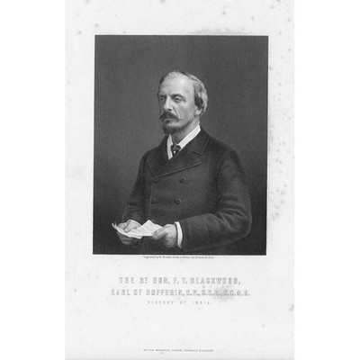 THE EARL OF DUFFERIN Viceroy of India - Antique Print 1885