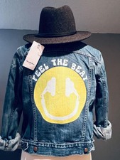 One-of-a-kind Upcycled Jacket with Vintage Vibes|Small
