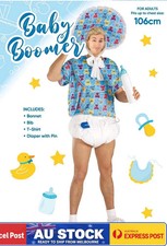 CA1771 Baby Boomer Romper Bucks Hens Funny Adult Outfit Fancy