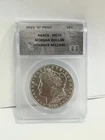 2021 "0" Privy Morgan Dollar Coin S$1 ANACS MS70 Advance Release 100 Anniversary