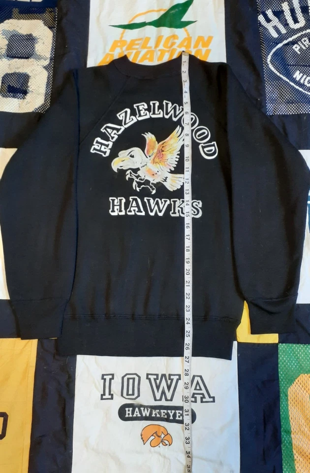 Sudadera estampada Hazelwood Hawks Deadstock Flock años 50-60 Foto 4 de 4