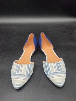 Tommy Hilfiger Naree Flat Shoes Womens 9.5 M Blue White