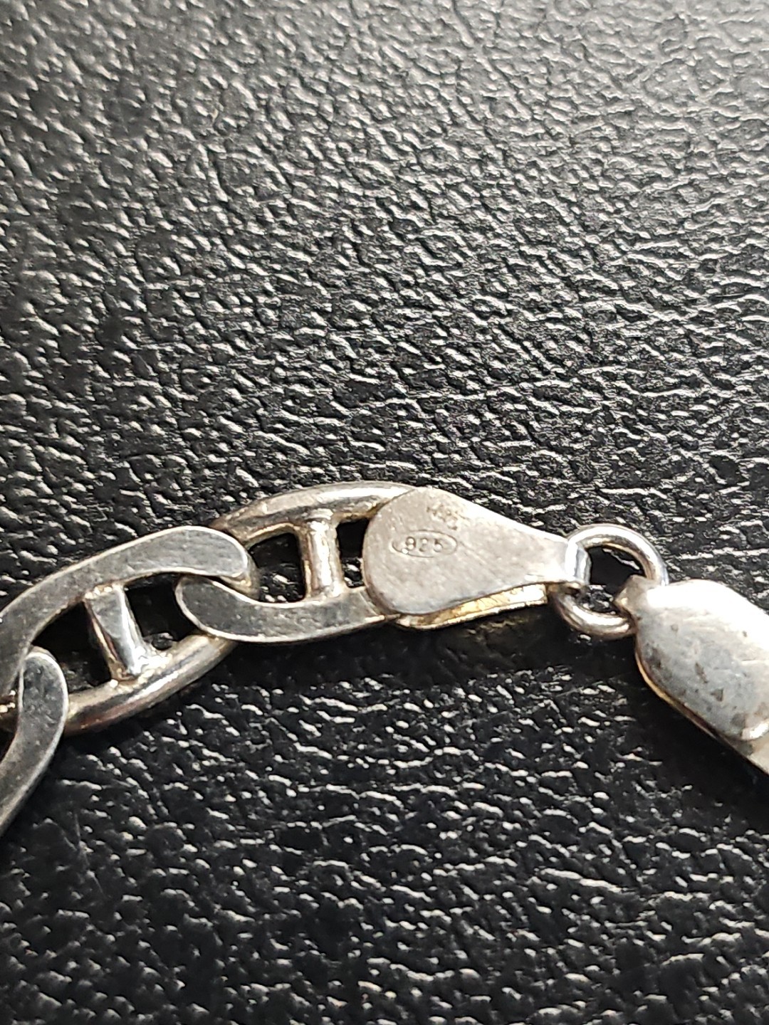 Solid Sterling Silver Mariner Link Chain Bracelet… - image 5