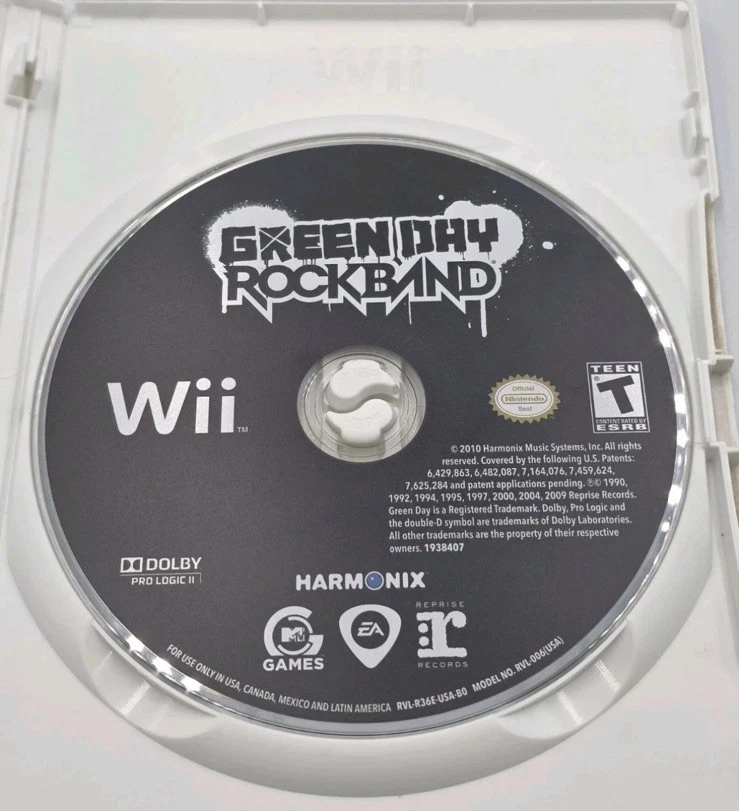 Rock Band Green Day Nintendo Wii 2010 (47 Songs) Original Case, Game & Manual - Image 4 of 4