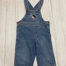 Disney Vintage Embroidered Overalls Mickey Embroidery
