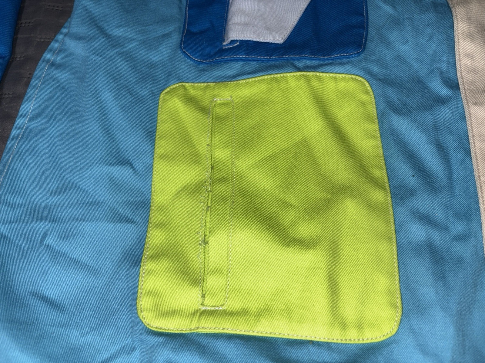 Mokuyobi Colorblock Patchwork Jacket Multicolor - image 3