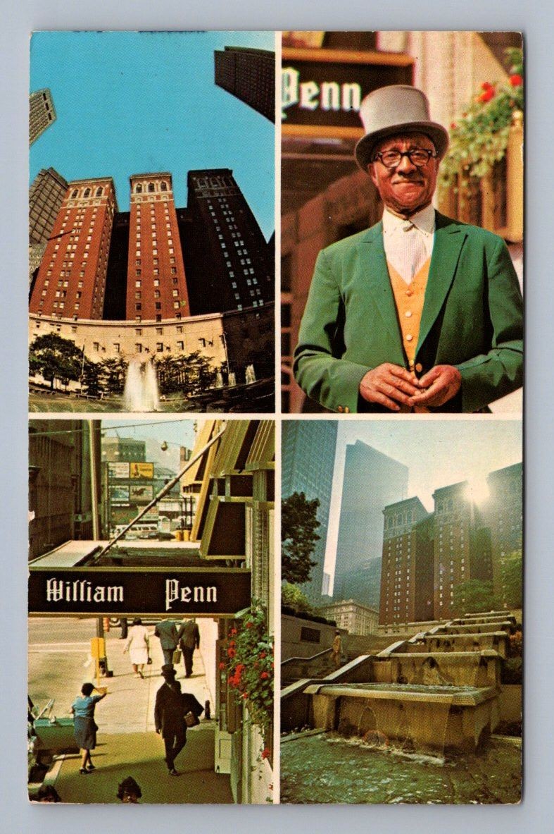 Vintage Pennsylvania Postcard PITTSBURGH William Penn Hotel 1970