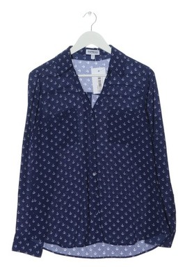 EXPRESS Langarmhemd Damen Hemd Gr. DE 38 blau-hellgrau Casual-Look