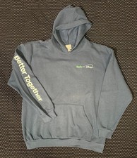 Disney Disney+ & Hulu Better Together Employee Staff Hoodie Blue New Large 2025