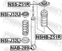 Febest Faltenbalg, Lenkung MRKB-V75L FüR Mitsubishi