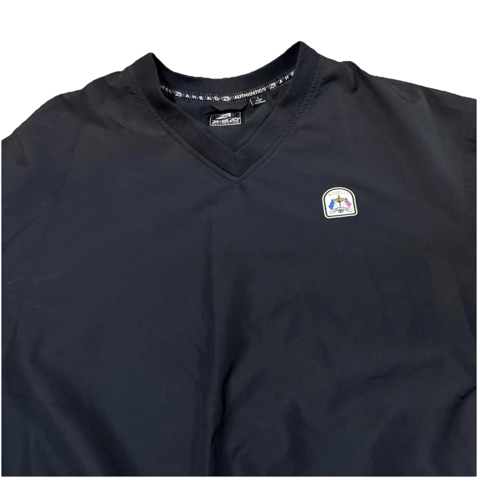 Ahead Authentics Golf Pullover Mens L Black Ryder Cup The K Club Windbreaker - Image 2 of 4