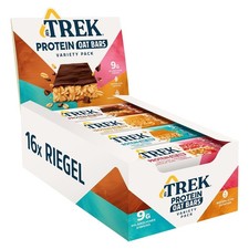 JB's TREK Protein Haferriegel  Mixbox Pflanzlich Glutenfrei Vegan 16 x50g Riegel