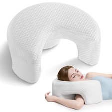 Side Sleeping Pillow with Arm Holes - Ergonomic Memory Foam Pillow for Cervical,