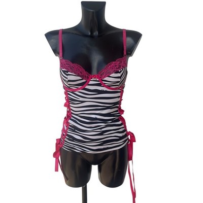 Dolce & Gabbana D&G Corset Top Zebra New with Tag