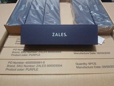 Zales Purple Rectangular Jewelry Gift Presentation Box Clamshell