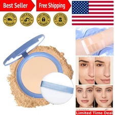 Long-Lasting Oil Control Pressed Powder - 0.35Oz Matte Finish for All Skin Types