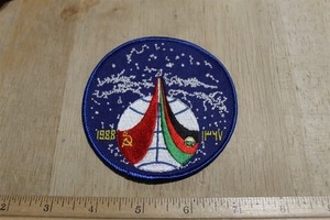 SOVIET SOYUZ TM-6 1988 TO MIR SPACE PATCH 