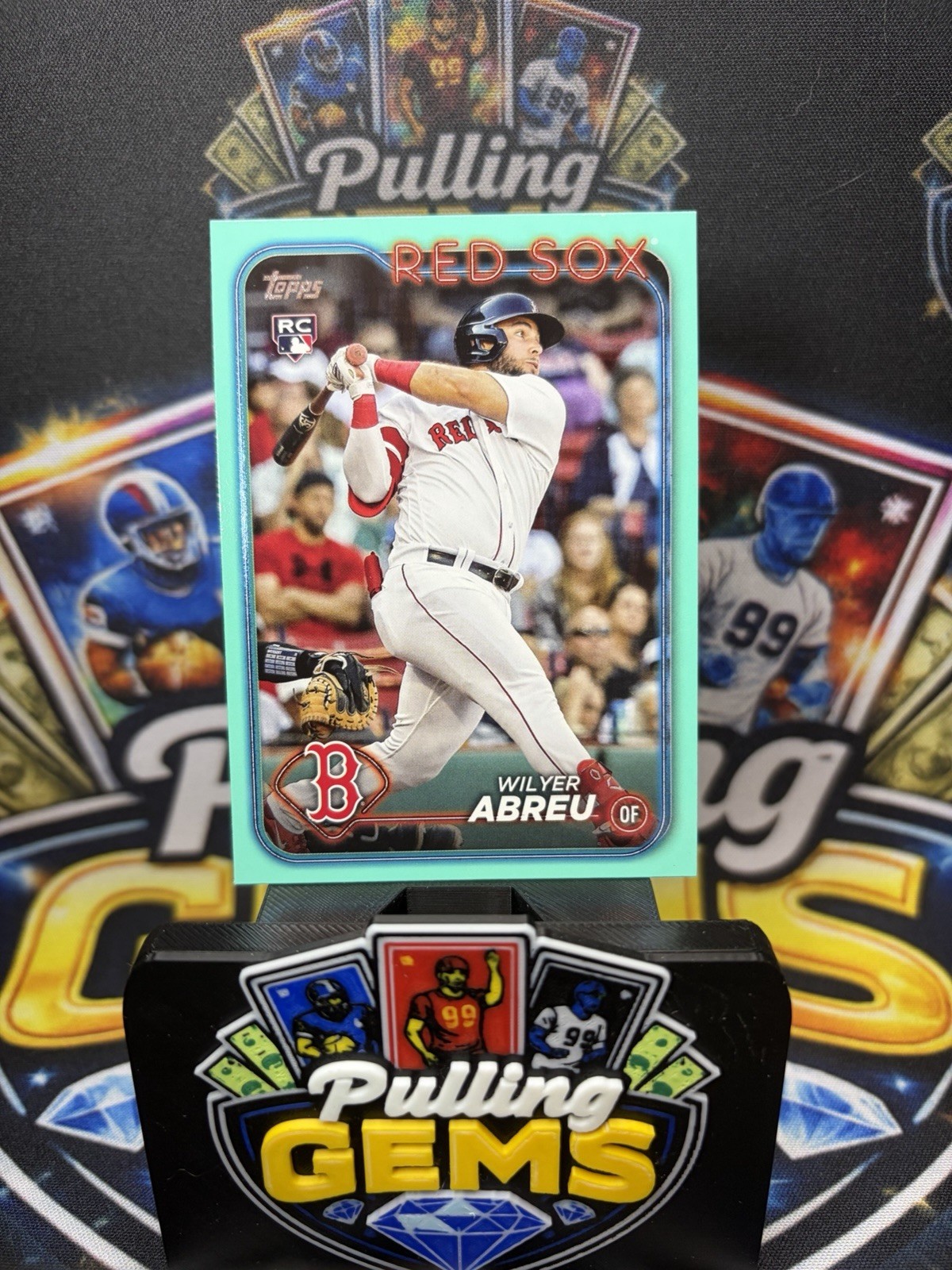 2024 Topps Wilyer Abreu Aqua RC Rookie 672 Boston Red Sox