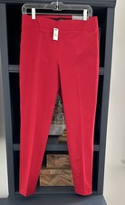 Talbots Red Pull On Skinny Ankle Skinny Leg Pants Sz 8 NWT