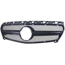 Sport Kühlergrill Doppelsteg Schwarz Glanz für Mercedes A Klasse W176 12-15 
