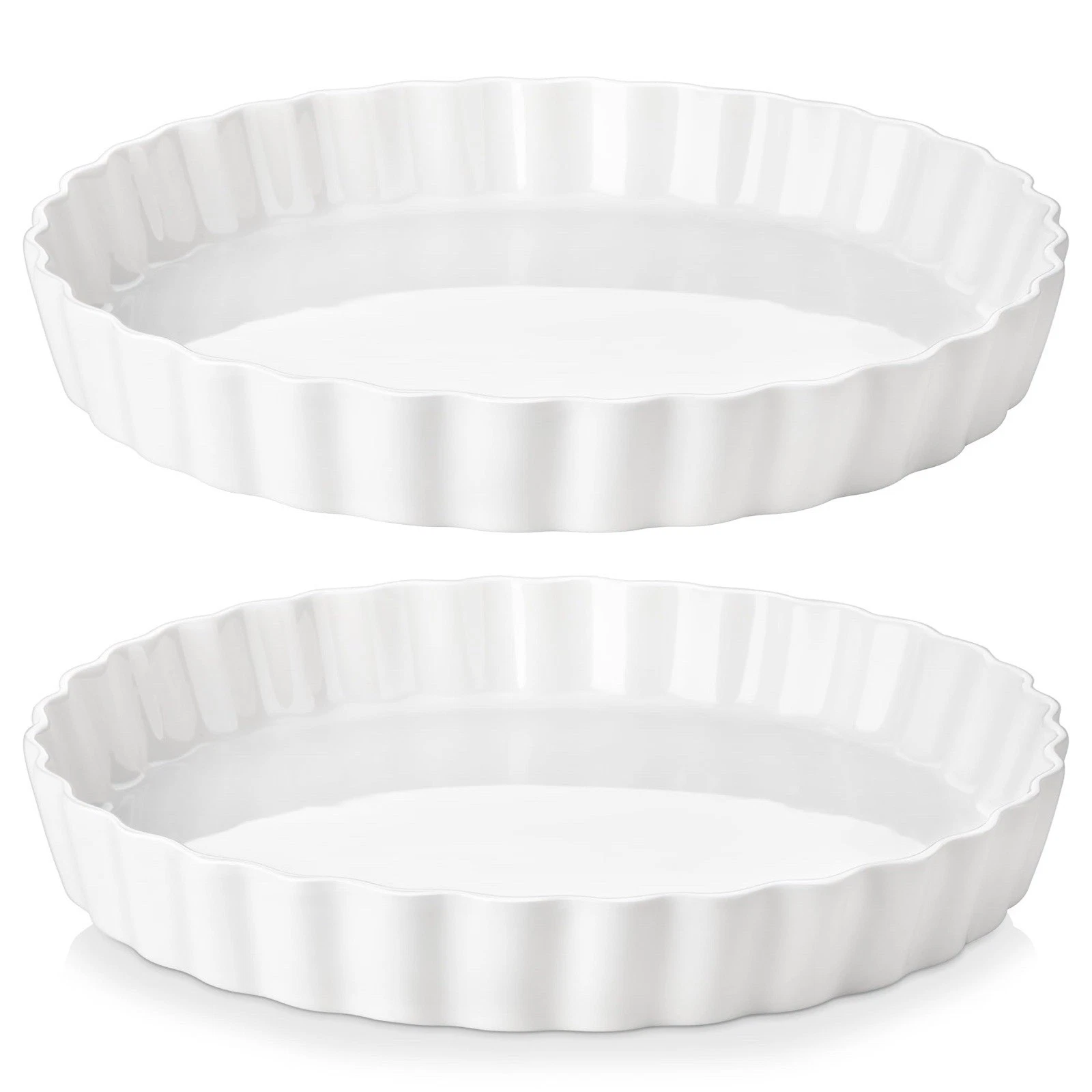 LOVECASA Porcelain Pie Pan Quiche Baking Dish,10 Inch Non-Stick 2 Piece
Opens in a new window or tab
