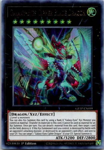 Galaxy-Eyes Cipher Blade Dragon (GFTP-EN059) - Ultra Rare - 1st Edition