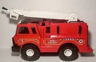 Tonka No. 5 Fire Dept Ladder Truck | Hasbro Vintage Large Size | Metal & Plastic
