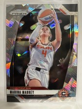2024 Prizm WNBA Marina Mabrey Cracked Ice #132 Connecticut Sun