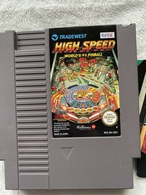 Nintendo NES High Speed Pinball  Game With Manual