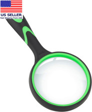 Magnifying Glass, 75MM Handheld Reading Magnifier with Non-Slip Soft Handle for