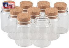 80Ml Glass Bottles with Cork Small Transparent Mini Empty Glass Vials Jars Conta