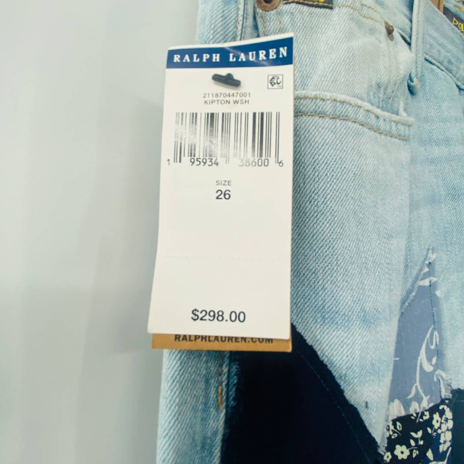 NEW Polo Ralph Lauren Avery Boyfriend Kipton Wash Patchwork Star Print Jeans 26 thumbnail 6