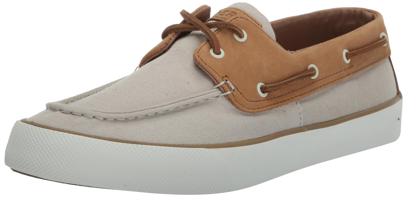 Sz Sperry Men's Bahama Seasonal Sneaker, Taupe Linen, 7.5 W