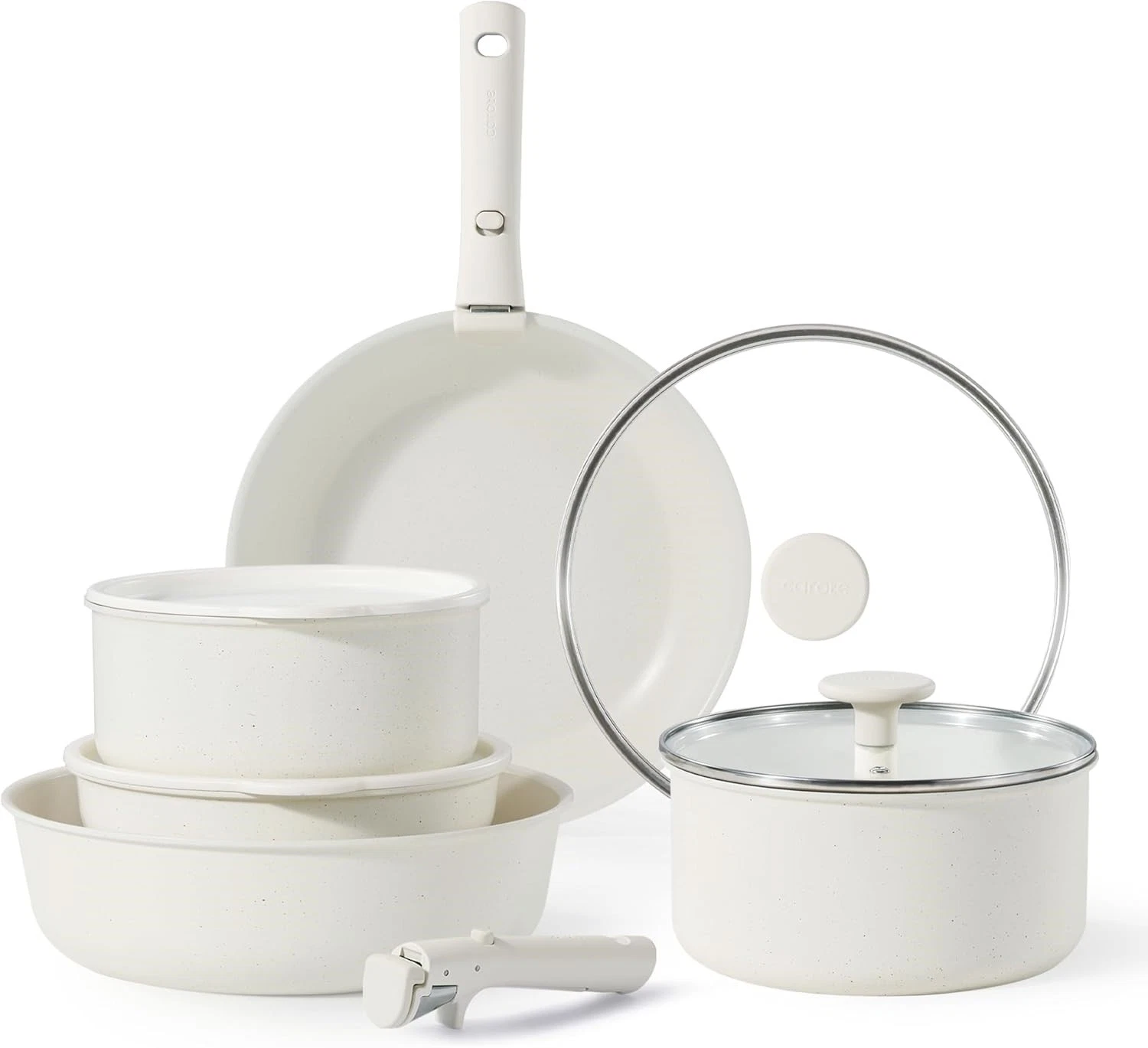 CAROTE A10242 Pots and Pans Set Non Stick, Petra White
Opens in a new window or tab
