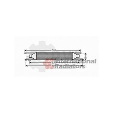 Ladeluftkühler für Opel Corsa D Van 1.3 CDTi 450 - 100 53