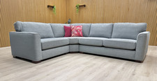 Furniture Village 'Elora' Corner Sofa Kento Grey Woven Fabric Left Hand Facing