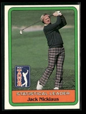 1981 Donruss PGA Golf Jack Nicklaus Statistical Leaders RC Rookie Card EX-MT