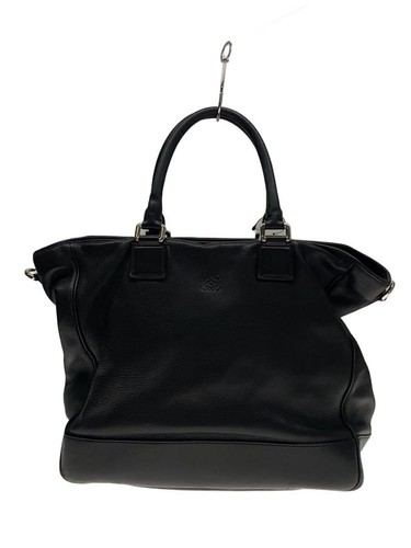 LOEWE Tote Bag Leather Black Used